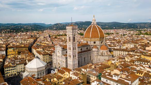 City of Florence, Duomo Cathedral and Ponte Vecchio