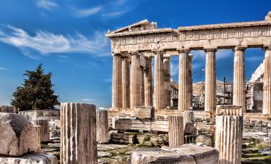 Parthenon temple on the Acropolis in Athens-