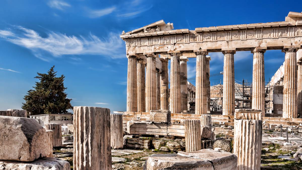 Parthenon temple on the Acropolis in Athens-